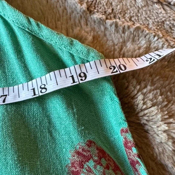 Vasna Sleeveless Butterfly Print Dress – Aqua Green – M - Picture 4 of 5